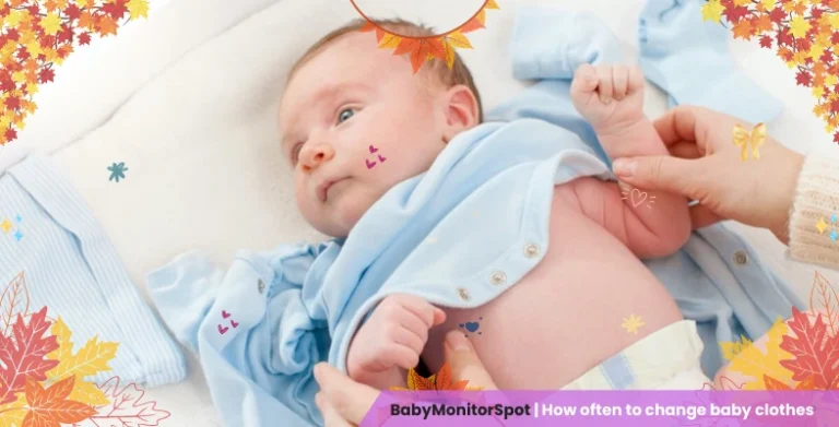 How often to change baby clothes