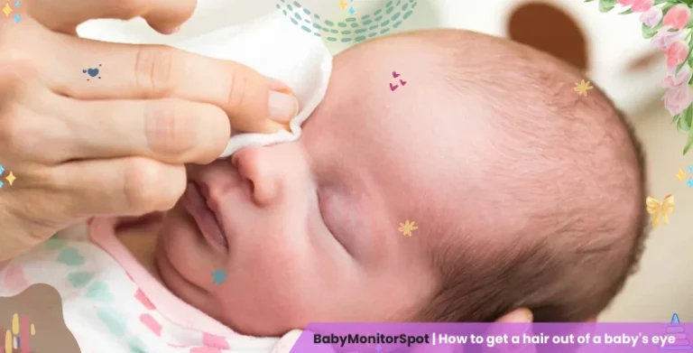 How to get a hair out of a baby's eye