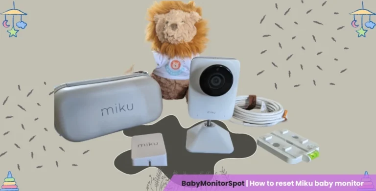 How to reset Miku baby monitor