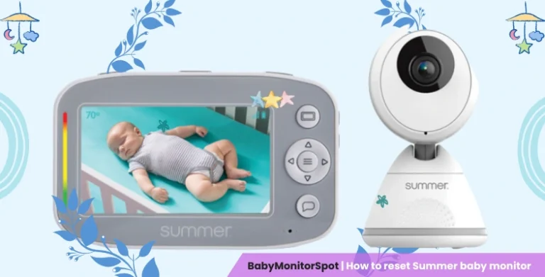 How to reset Summer baby monitor